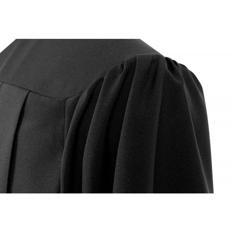 Matte Black High School Cap & Gown - Graduation Gown 