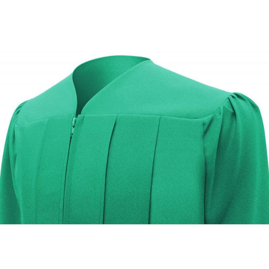 Matte Emerald Green Junior High/Middle School Cap & Gown - Graduation Gown 