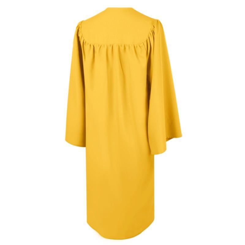 Matte Gold High School Cap & Gown - Graduation Gown 