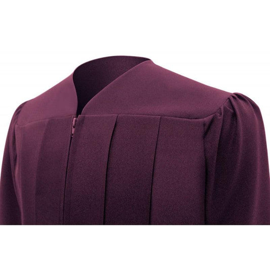 Matte Maroon Bachelors Academic Cap & Gown - Graduation Gown 