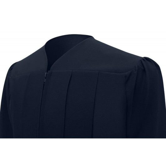 Matte Navy Blue Bachelors Academic Cap & Gown - Graduation Gown 