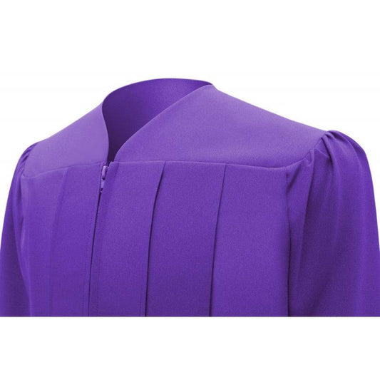 Matte Purple Bachelors Academic Cap & Gown - Graduation Gown 