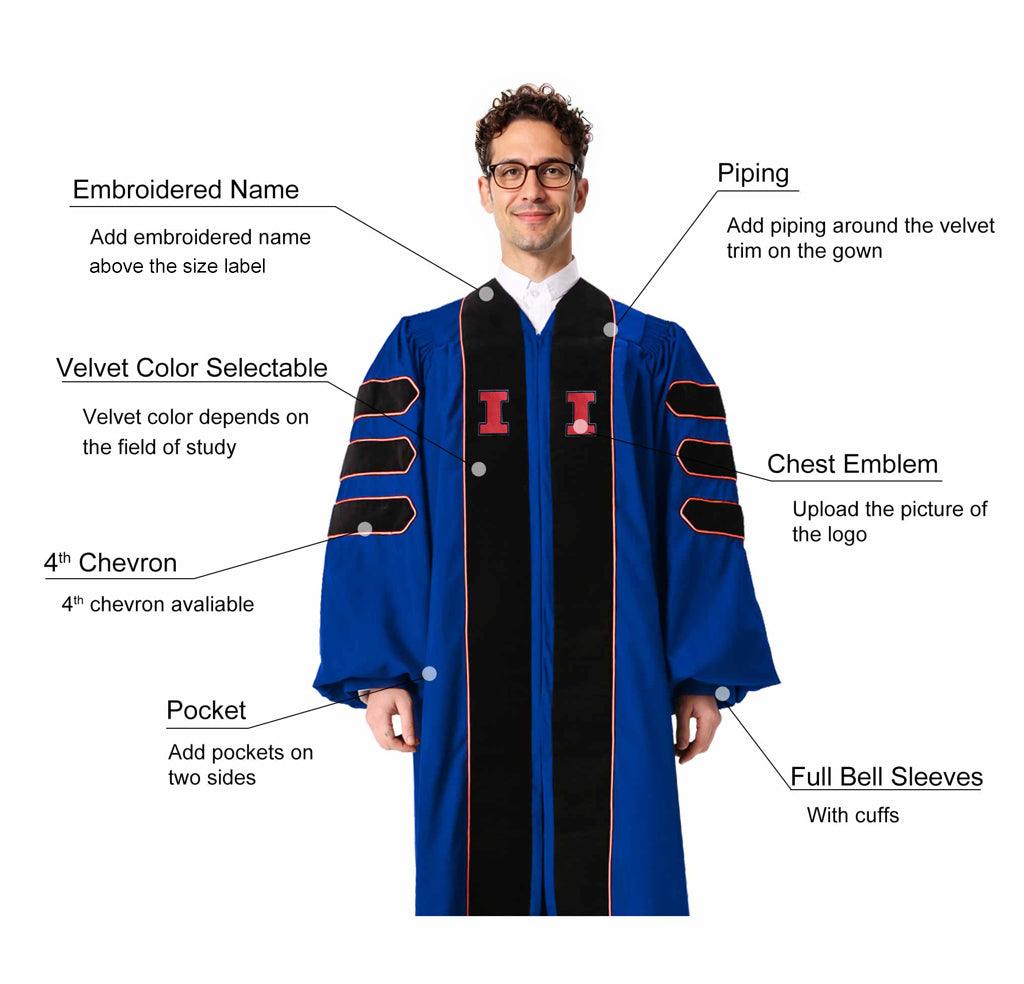 Cornell University Doctoral Regalia - Graduation Gown 