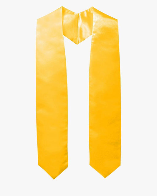 Plain Graduation Stole - 16 Colors Available - Graduation Gown 