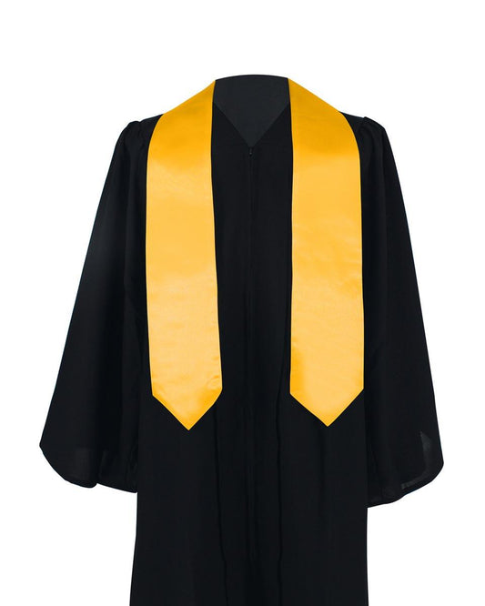 Plain Graduation Stole - 16 Colors Available - Graduation Gown 