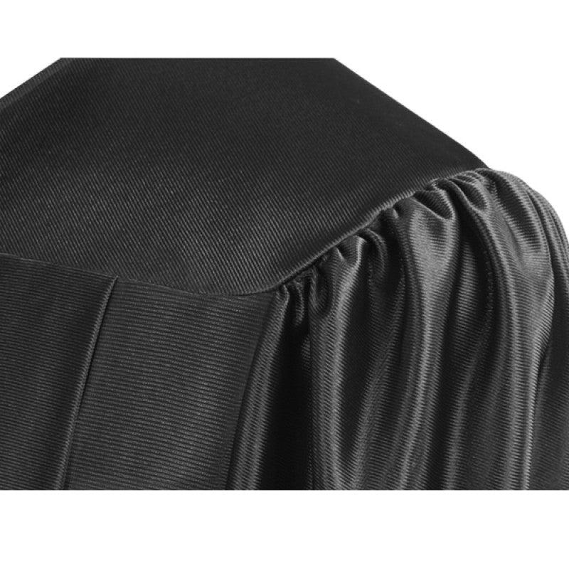 Shiny Black Bachelors Cap & Gown - Graduation Gown 
