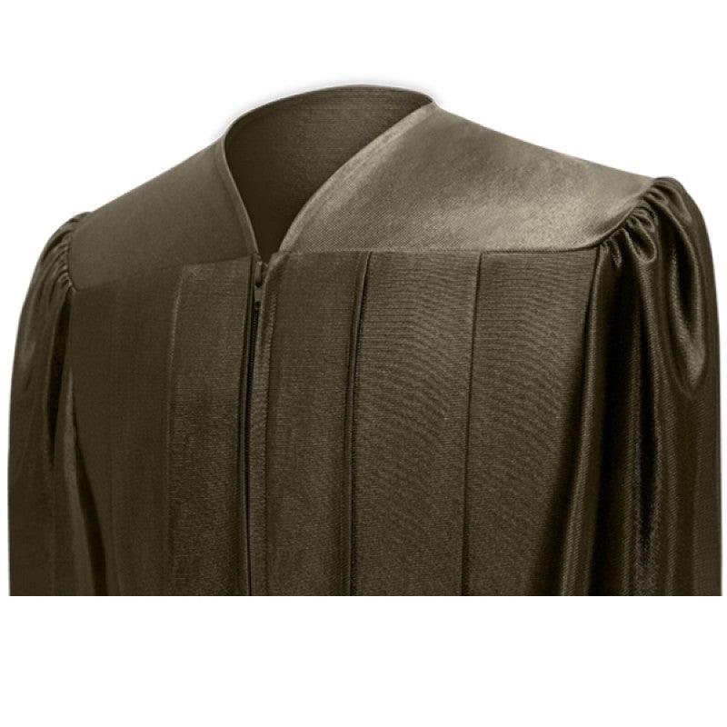 Shiny Brown Bachelors Cap & Gown - Graduation Gown 