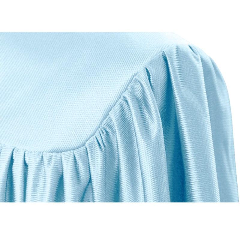 Shiny Light Blue Kindergarten/Preschool Cap & Gown - Graduation Gown 