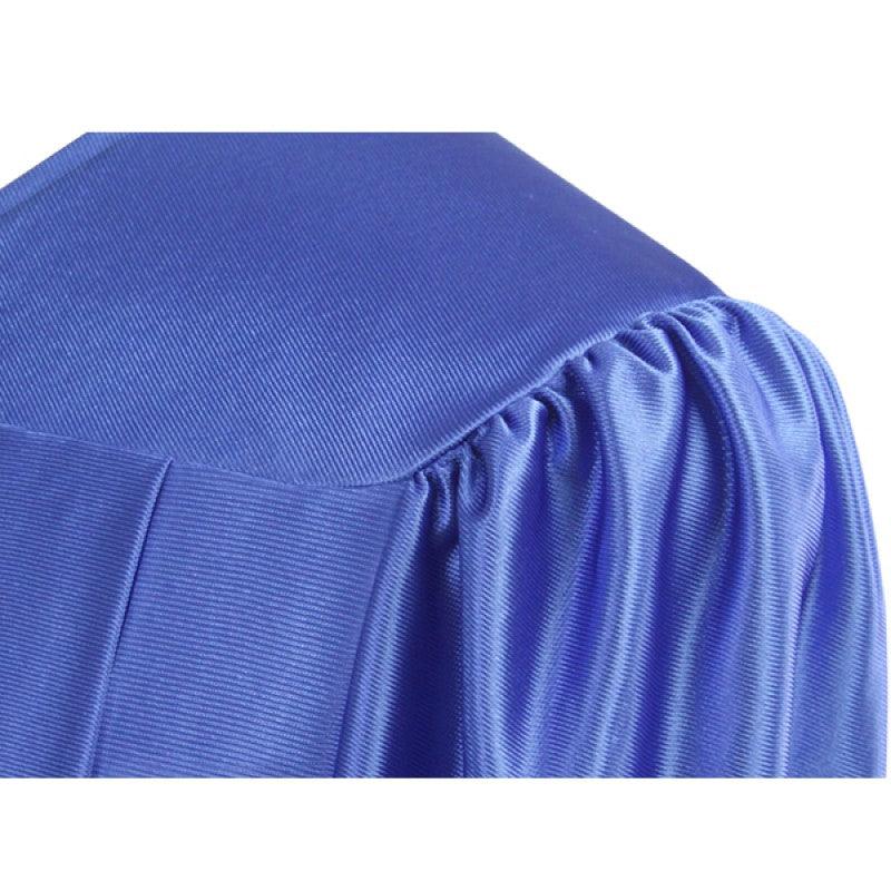 Shiny Royal Blue Bachelors Academic Cap & Gown - Graduation Gown 