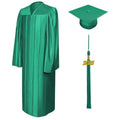 Shiny Emerald Green High School Cap & Gown - Graduation Gown 