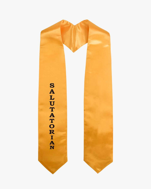 Gold Imprinted stole - 4 Styles Availble - Graduation Gown 